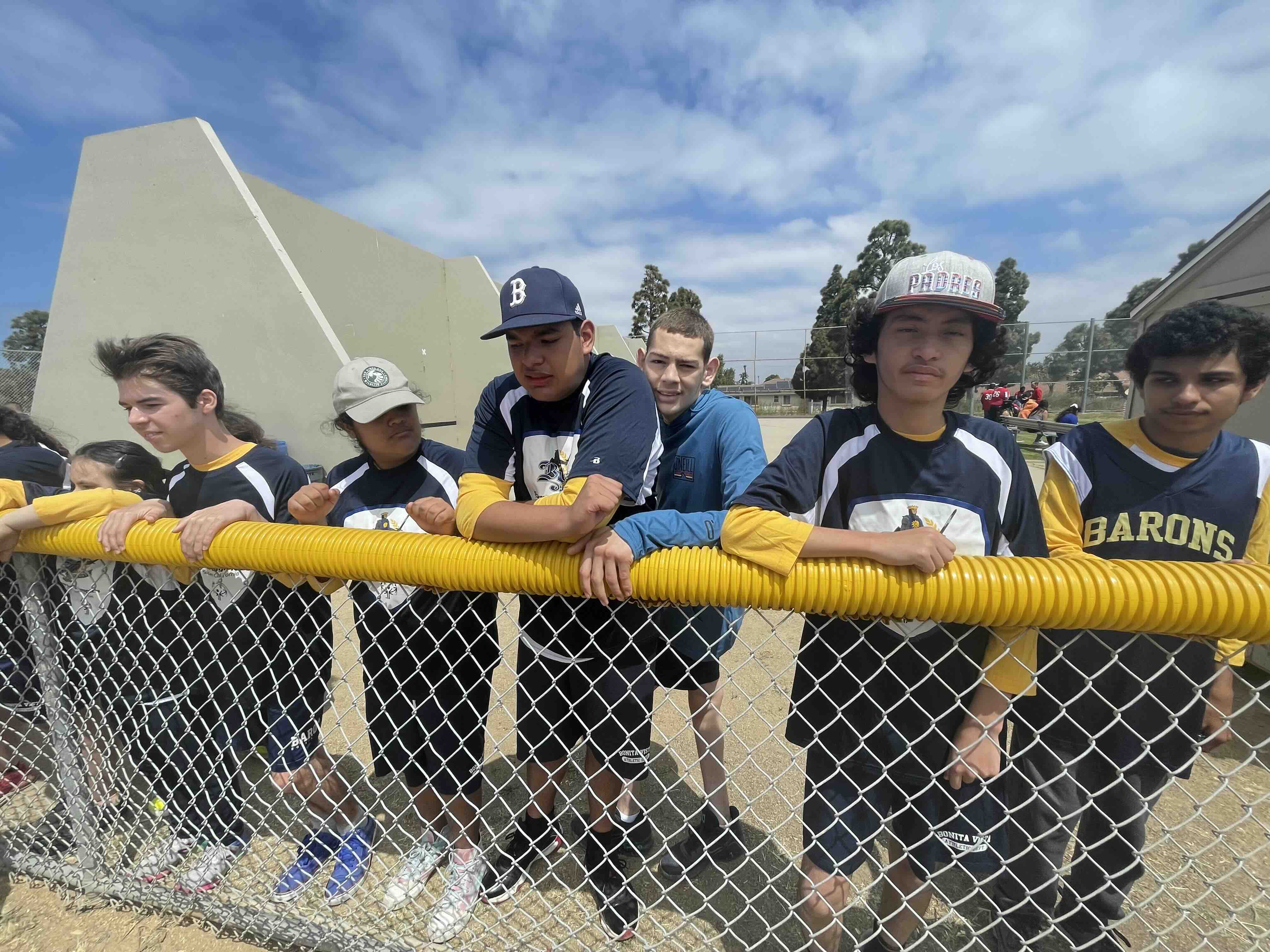 Baseball team participating