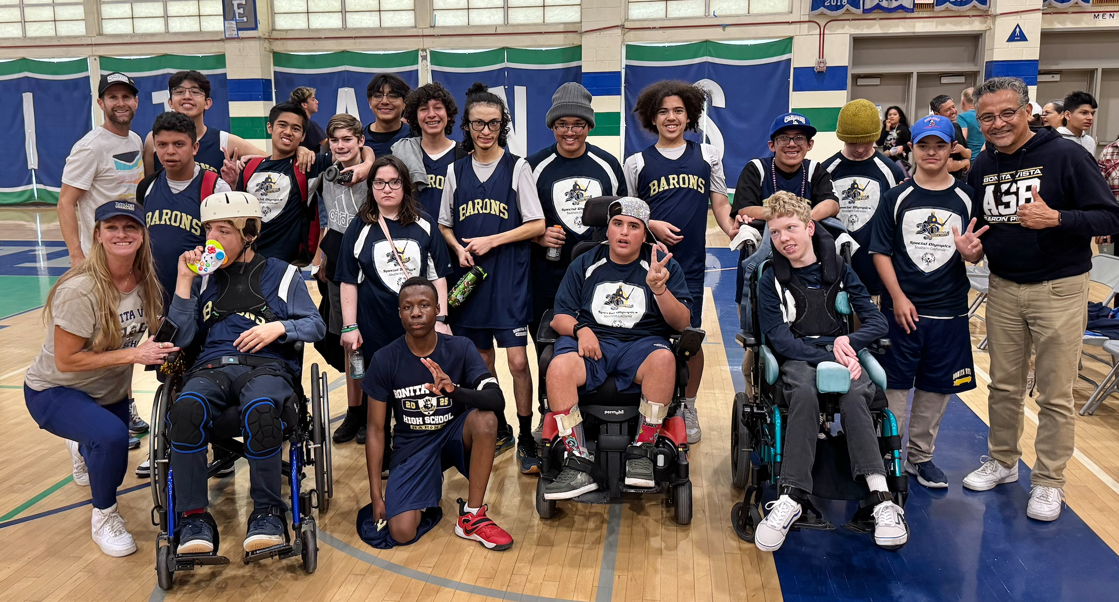 Adaptive sports team photo